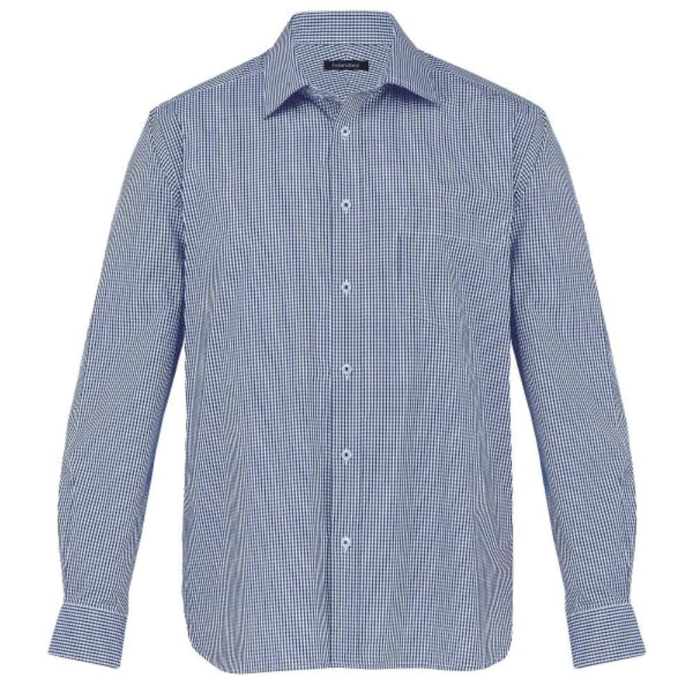 The Kingston Check Shirt - Mens - Navy/WhiteS