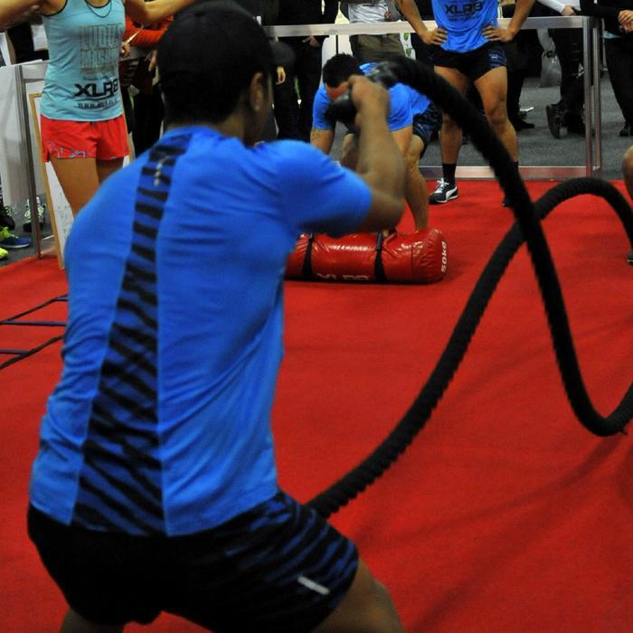 XLR8 Battle Ropes - 10m long 14kg 2inch diam
