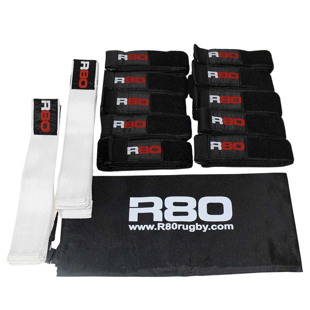 Adult Tag Rugby Sets for 10 Players - White