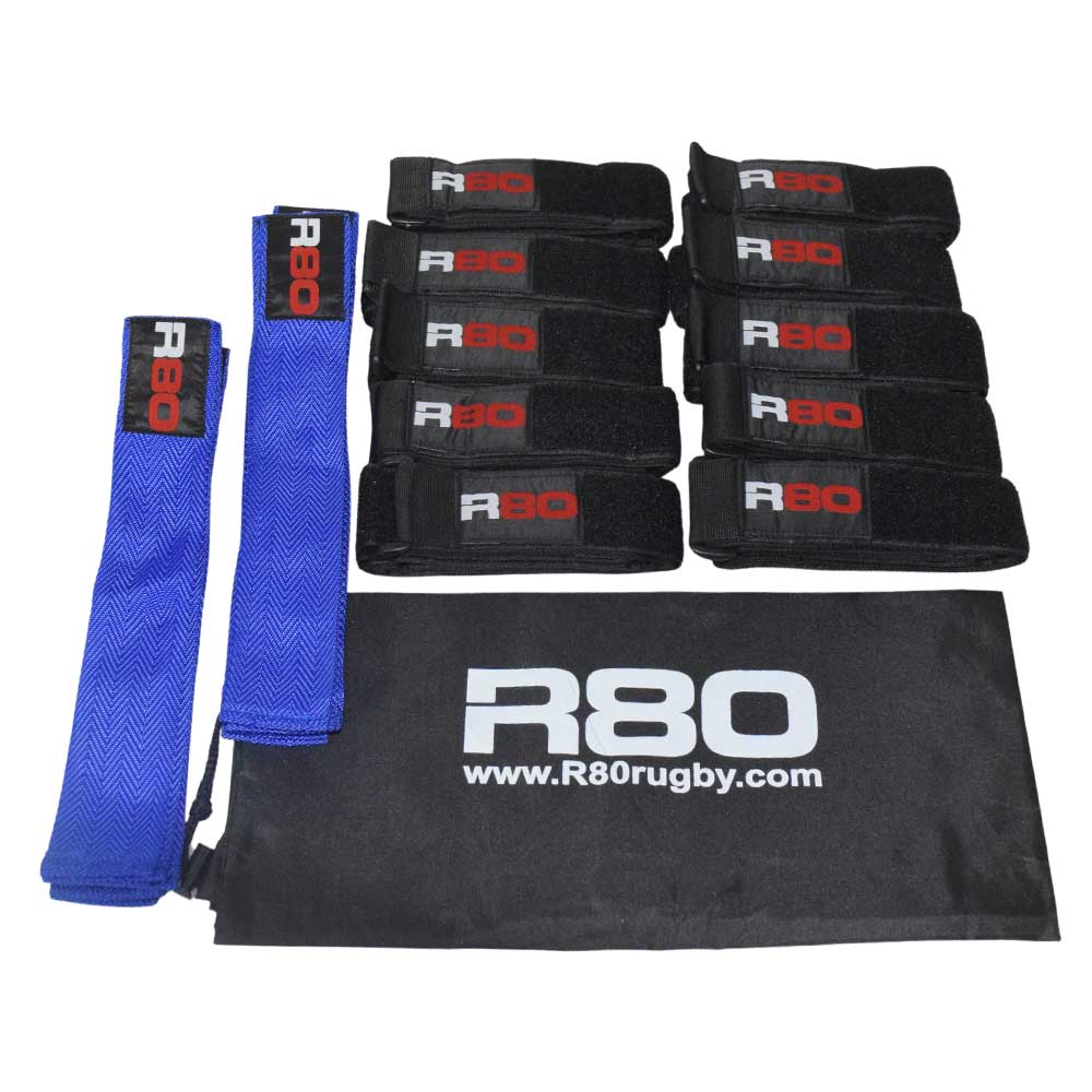 Adult Tag Rugby Sets for 10 Players - Blue