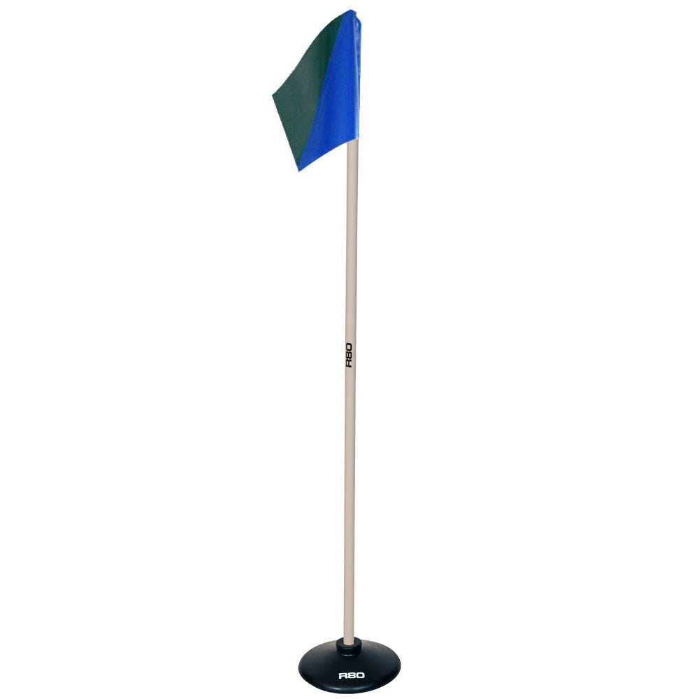 Artificial Surface / Indoor Pole with Club Colour Flag - Navy Blue / Green