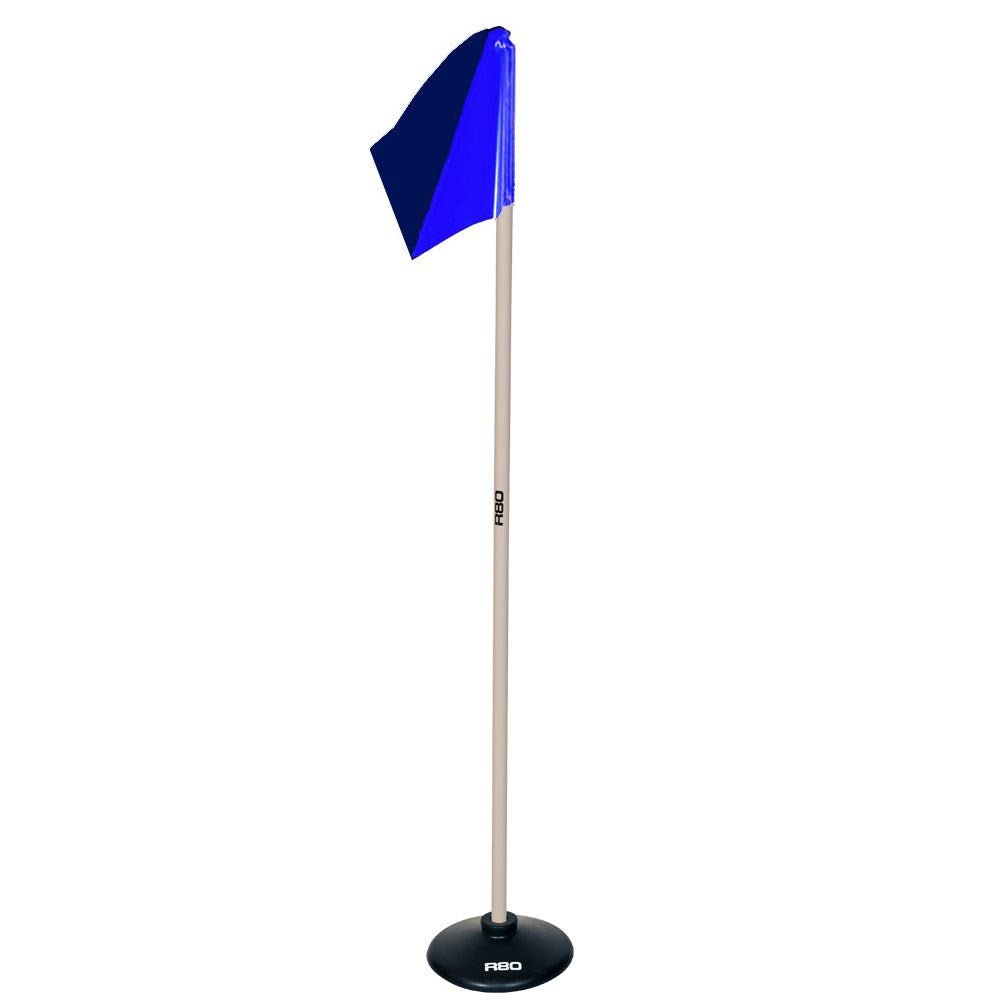Artificial Surface / Indoor Pole with Club Colour Flag - Royal Blue / Navy Blue
