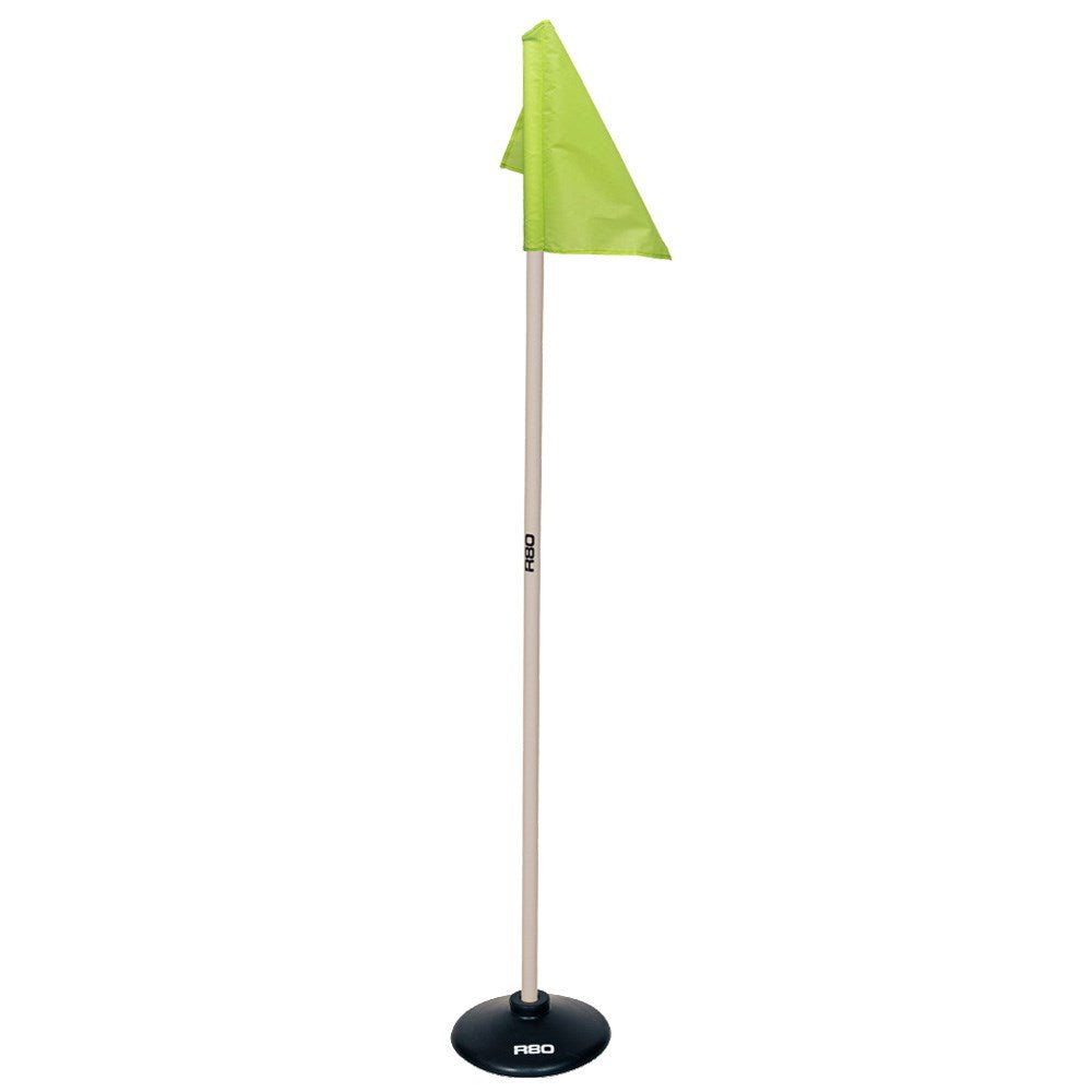 Artificial Surface / Indoor Pole with Nylon Flag - Yellow