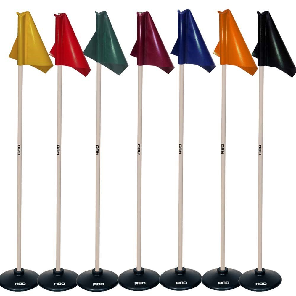 Artificial Surface / Indoor Pole with Top Tarp Flag - Black
