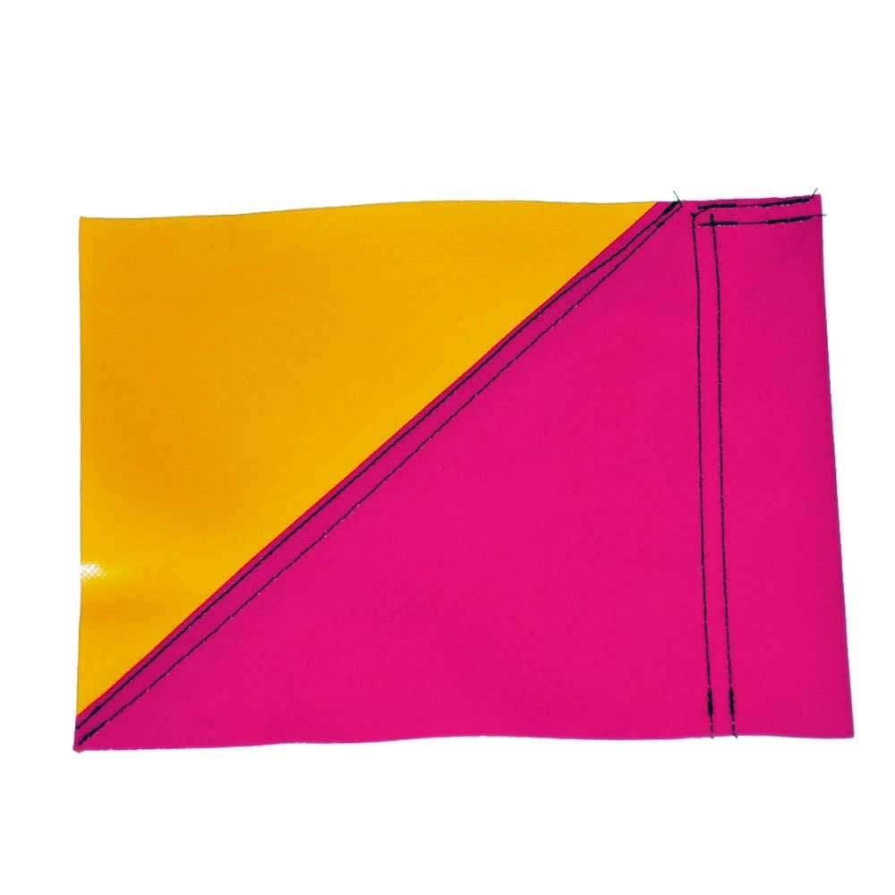 Club Colour Touchline Flags - White / Orange