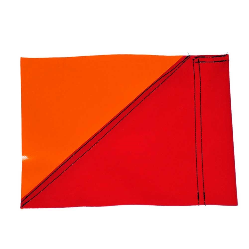 Club Colour Touchline Flags - Red / Orange