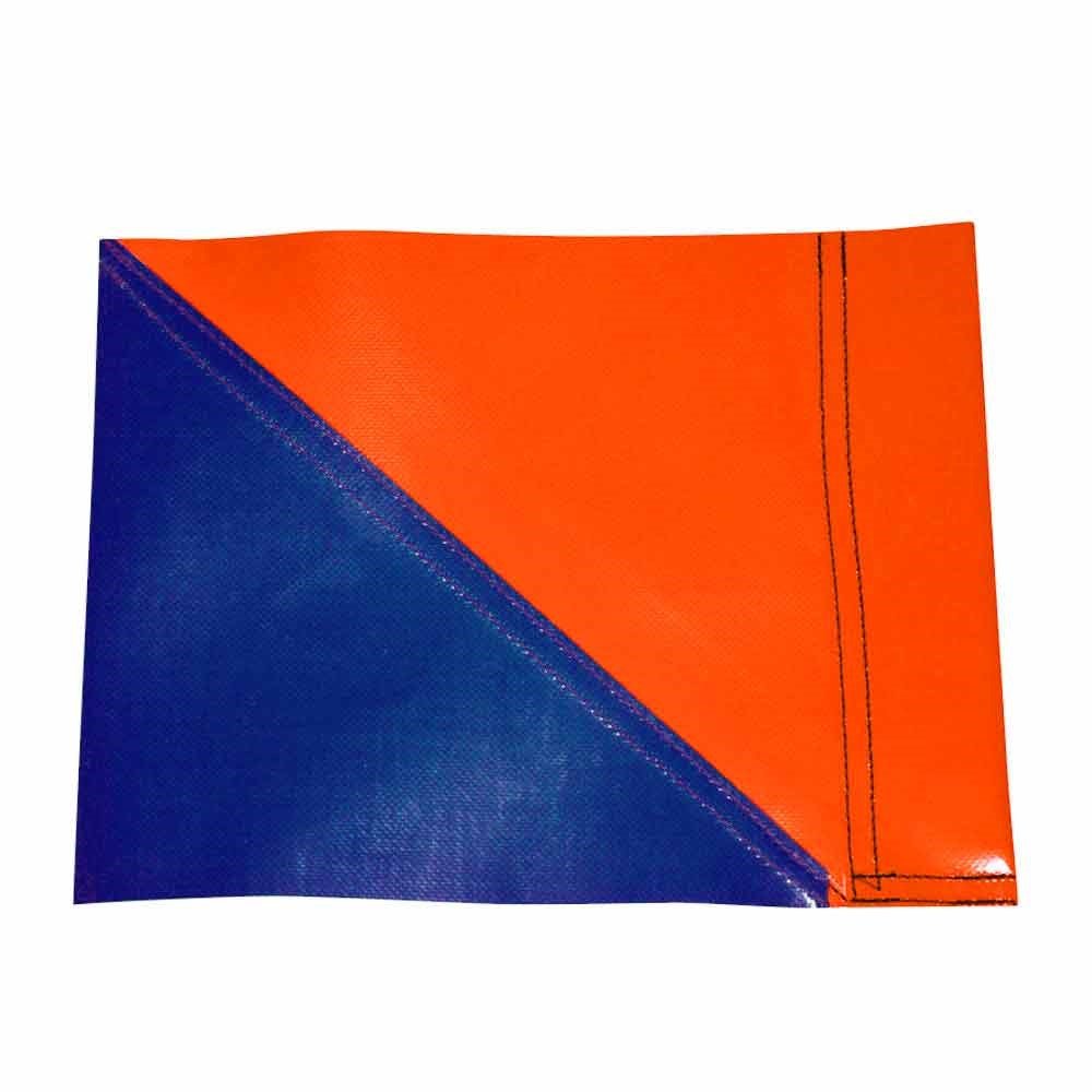 Club Colour Touchline Flags - Orange / Navy Blue