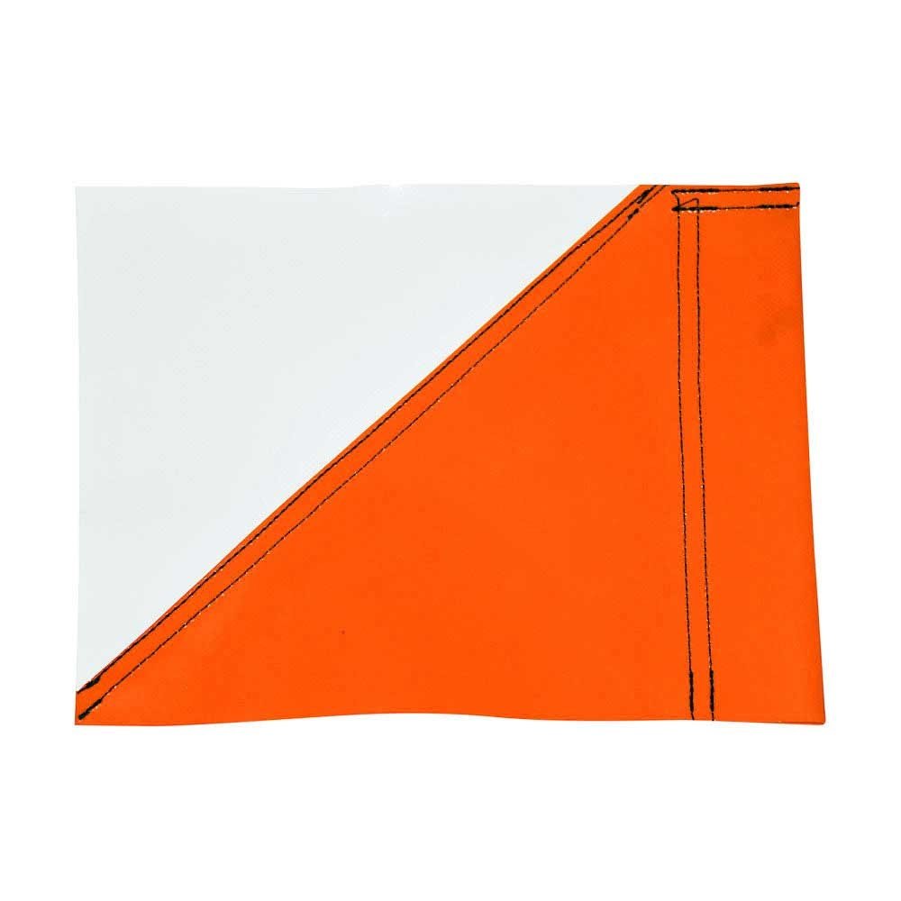 Club Colour Touchline Flags - White / Orange
