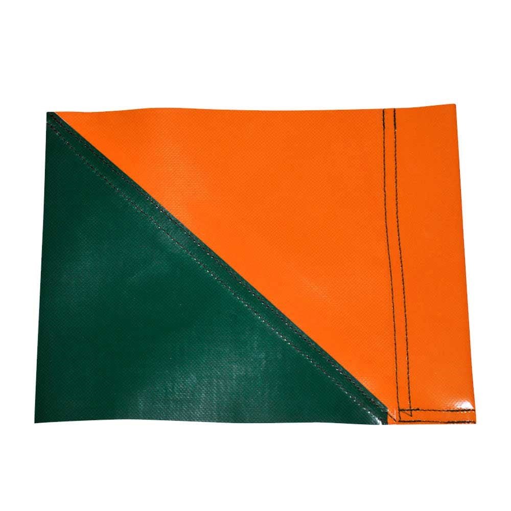 Club Colour Touchline Flags - Green / Orange