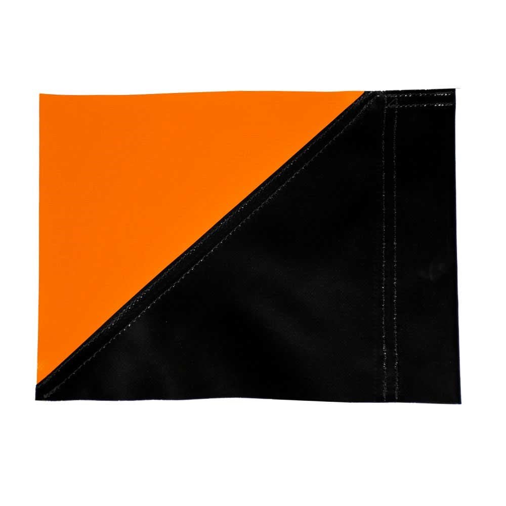 Club Colour Touchline Flags - Black / Orange