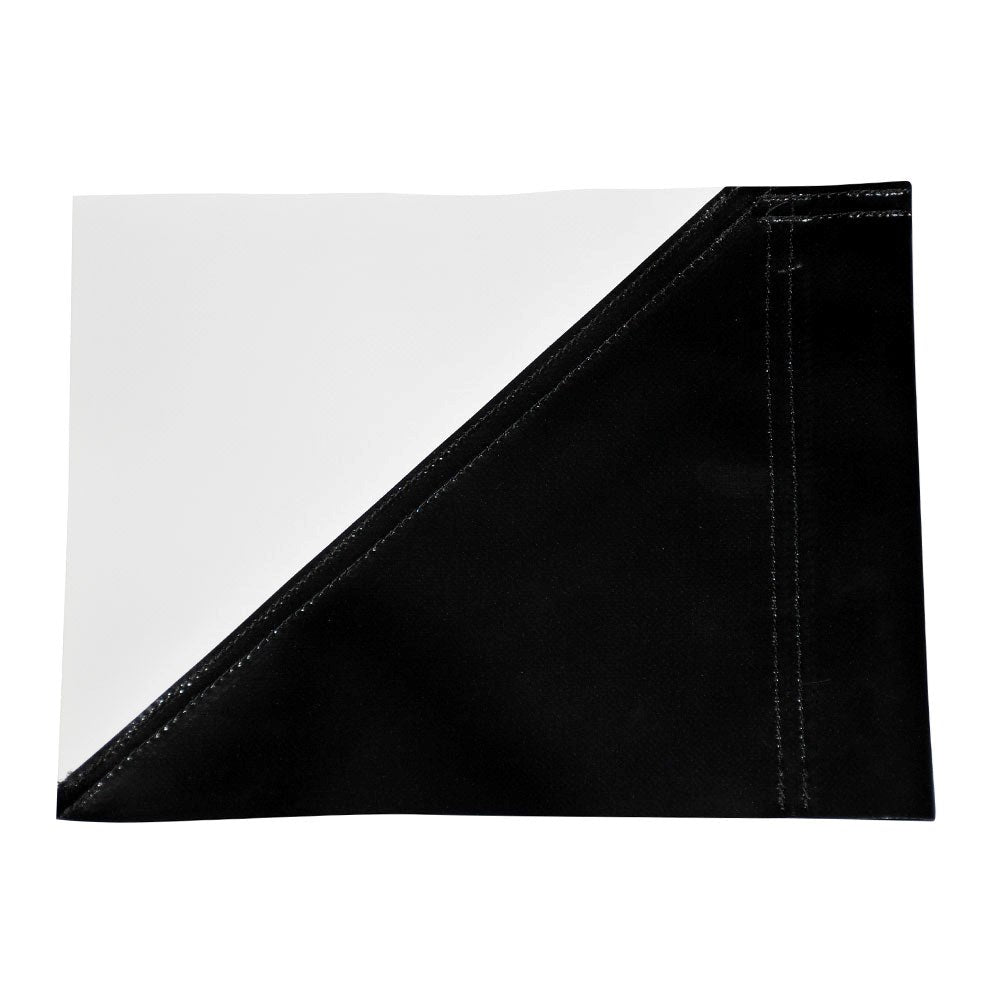 Club Colour Touchline Flags - Black / White