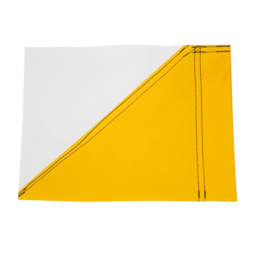 Club Colour Touchline Flags - Yellow / White