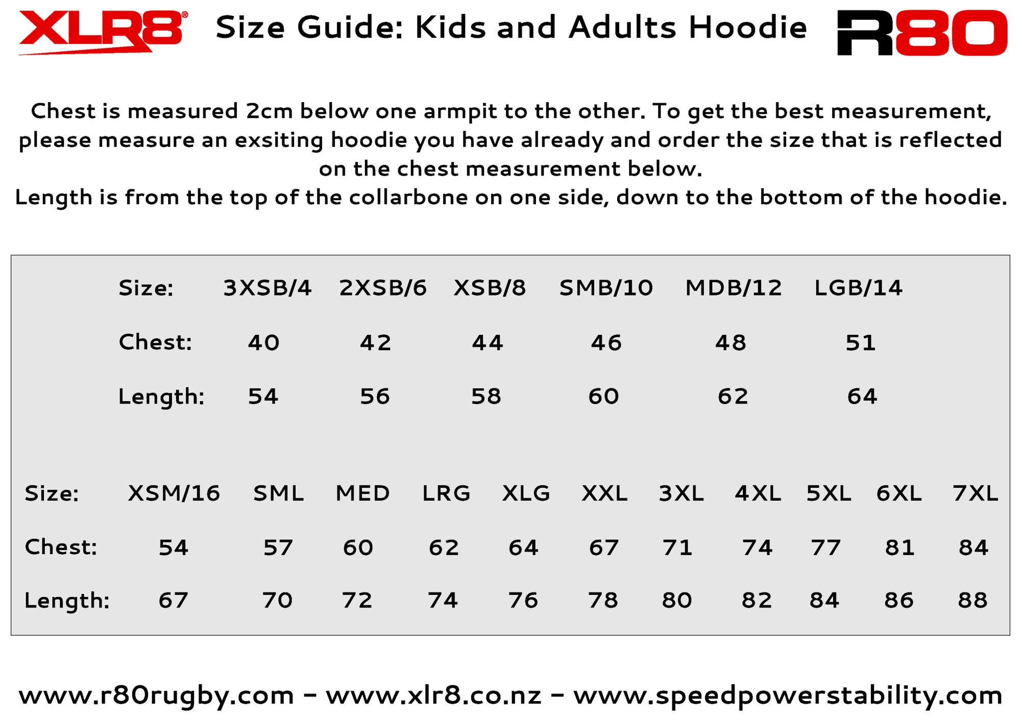 Custom Made Fleece Hoodie - R80 Rugby