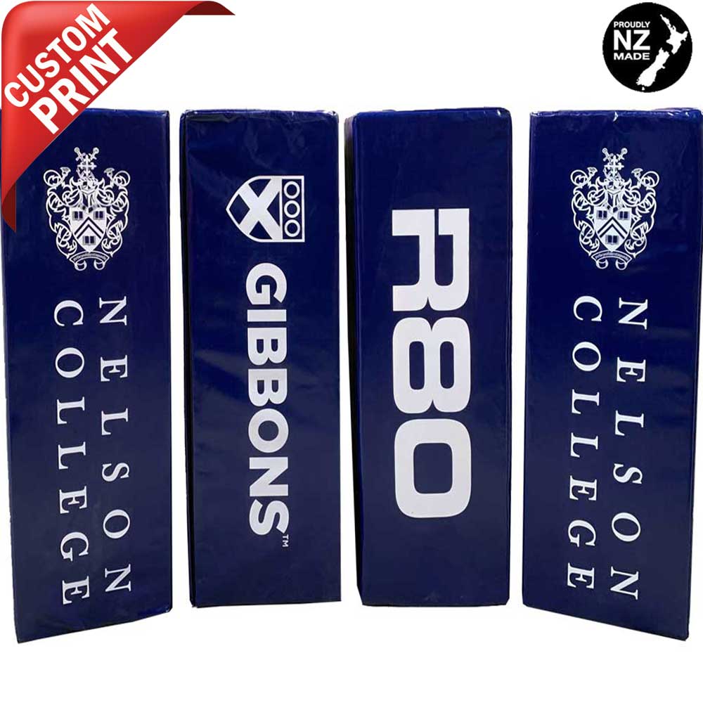 Custom Printed Jumbo Goal Post Pads - R80 Rugby