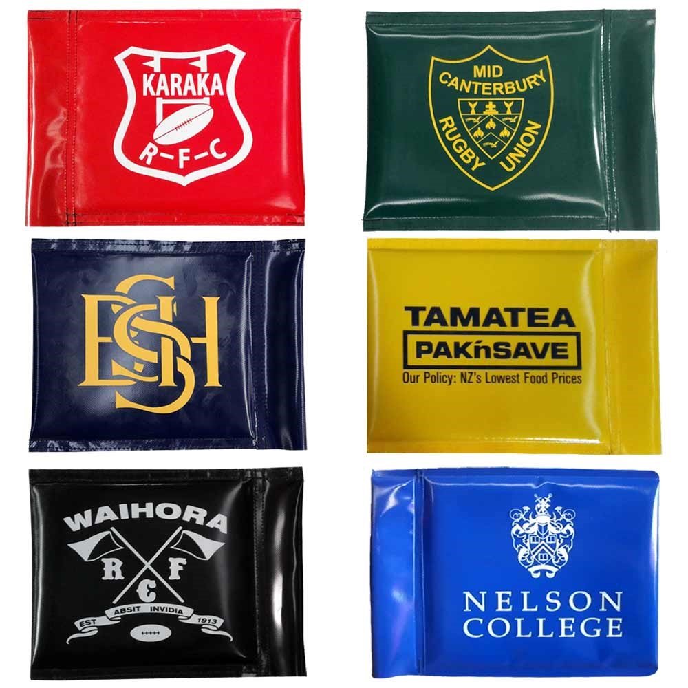 Custom Printed Rigid Touchline Flags - One Colour - R80 Rugby