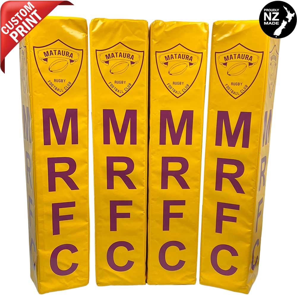 Custom Printed Rugby Goal Post Protector Pads - R80 Rugby