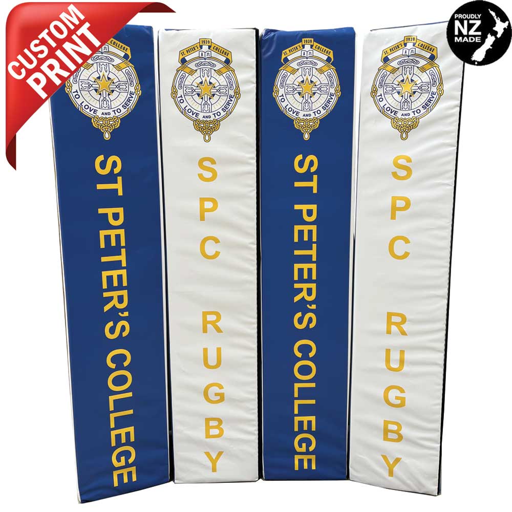 Digitally Printed Rugby Goal Post Protector Pads - 