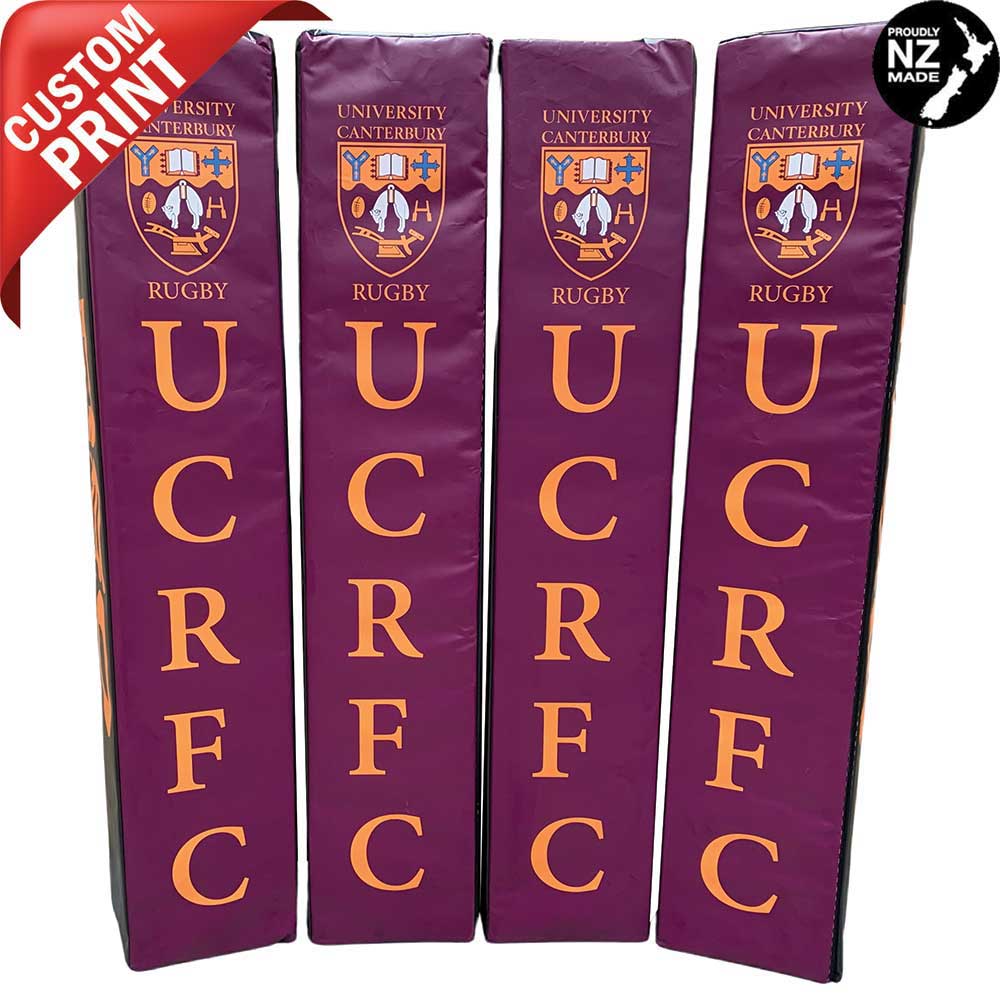 Digitally Printed Rugby Goal Post Protector Pads - 