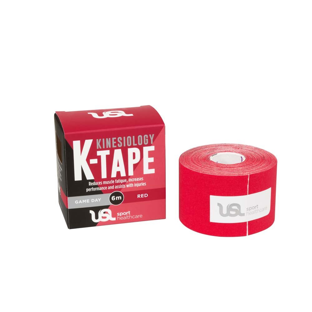 Game Day Kinesiology Tape - 5cm x 6m Roll - Red