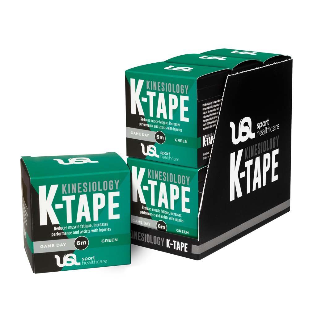 Game Day Kinesiology Tape - 5cm x 6m Roll - Green