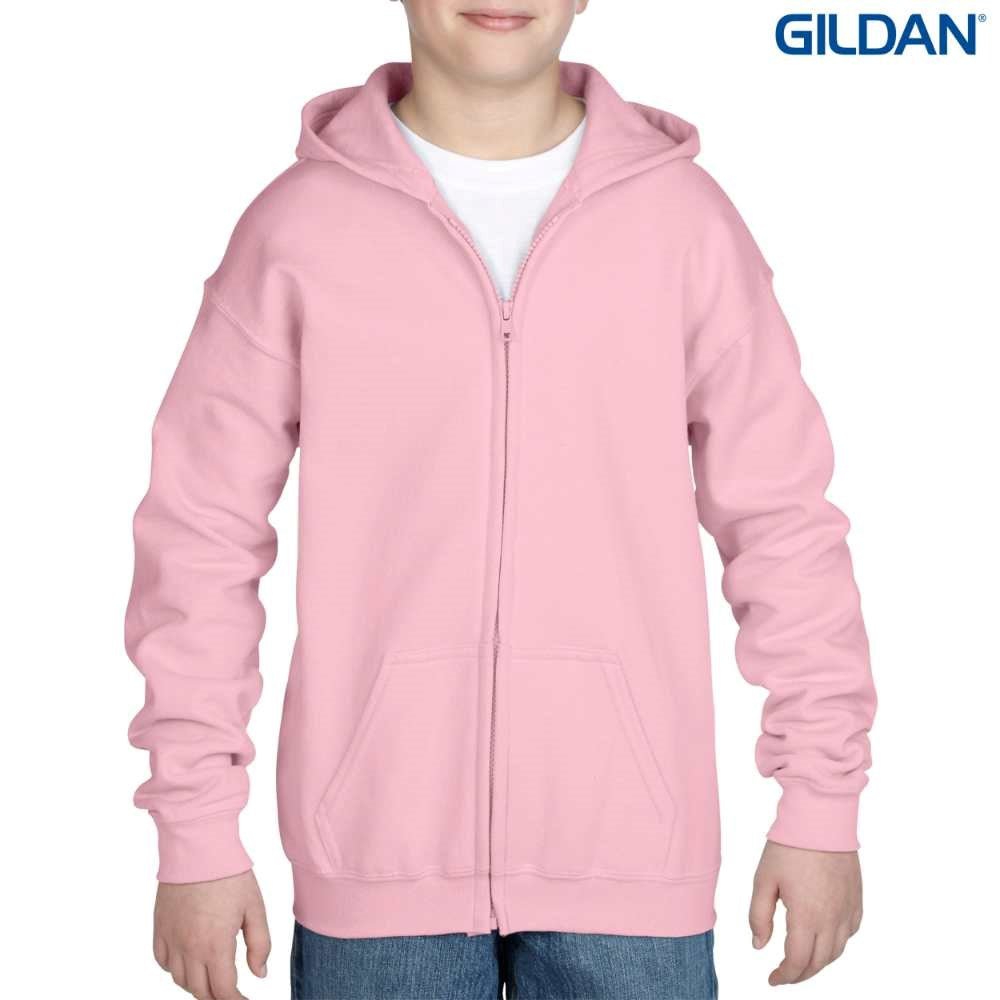 Gildan Heavy Blend Youth Full Zip Hooded Sweatshirt - R80 Rugby