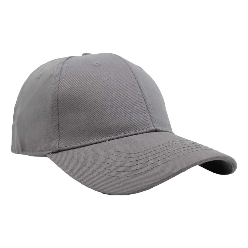 Headwear24 6 Panel Brushed Cotton - ?Grey