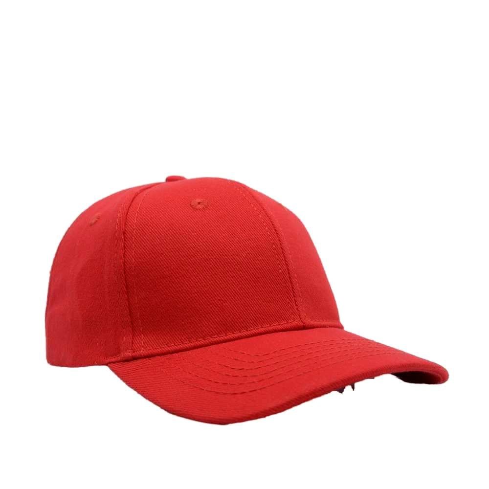 Headwear24 6 Panel Brushed Cotton - Red