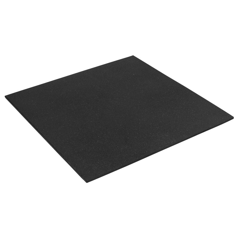 Heavy Duty Rubber Gym Tiles - Solid Black15mm
