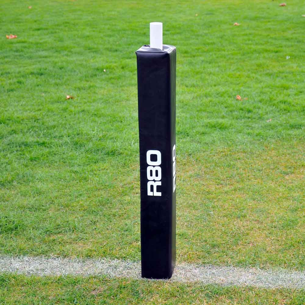 R80 Junior Premier Portable Goal Posts with Pads - 