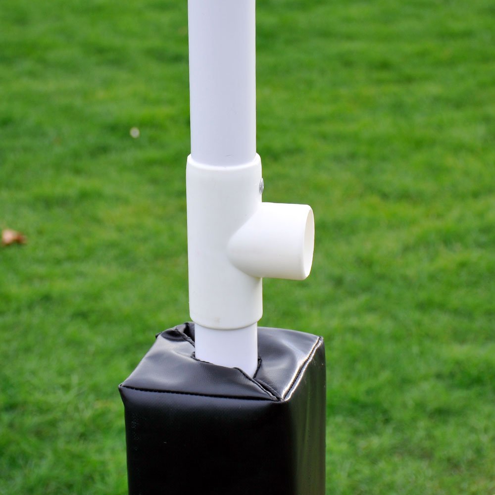 R80 Junior Premier Portable Goal Posts with Pads - 