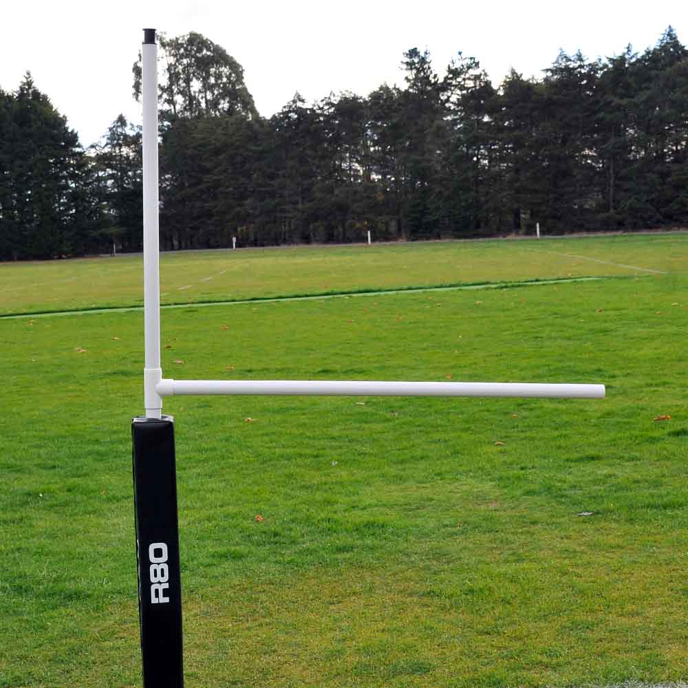 R80 Junior Premier Portable Goal Posts with Pads - 