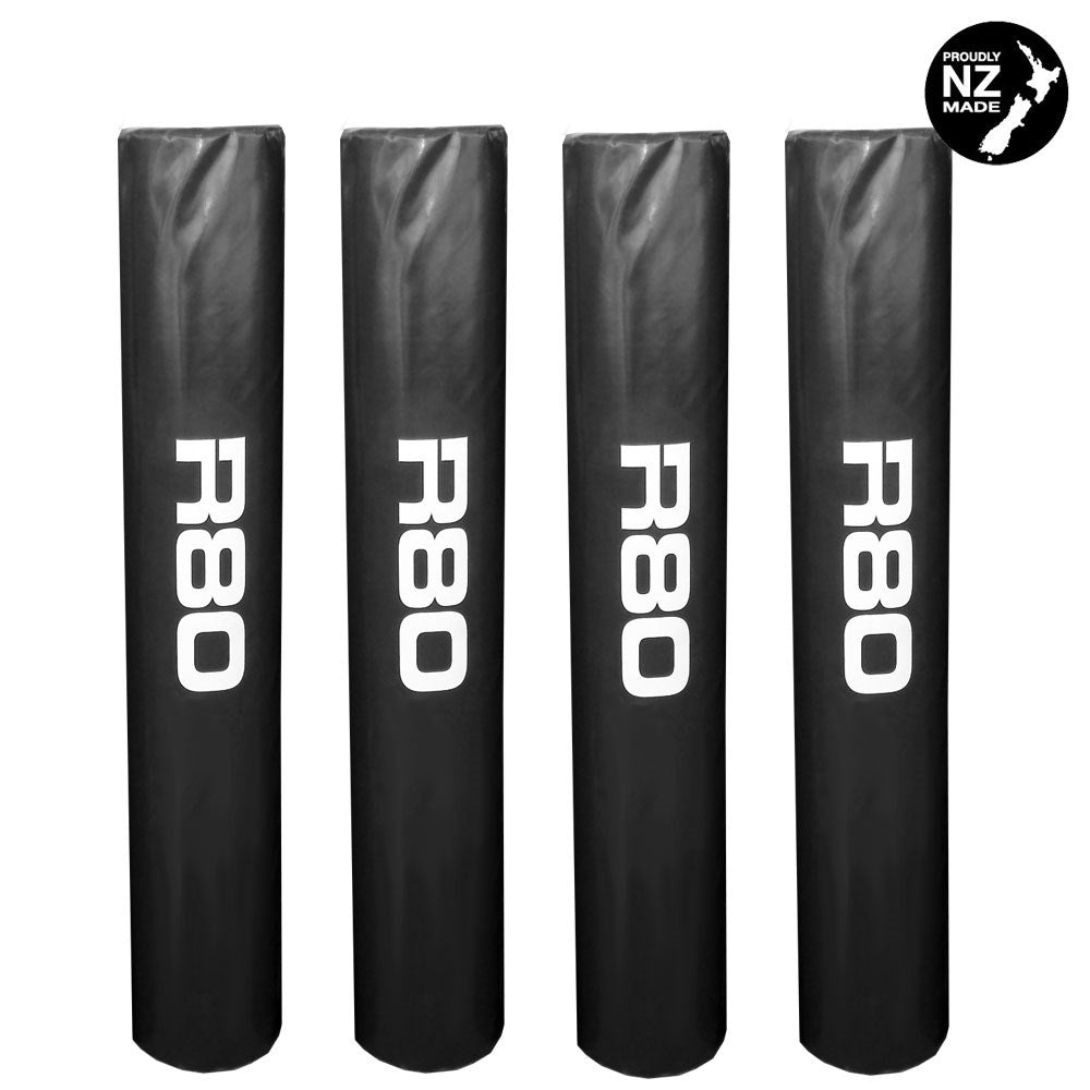 Wrap Around Rugby Goal Post Pads - Black