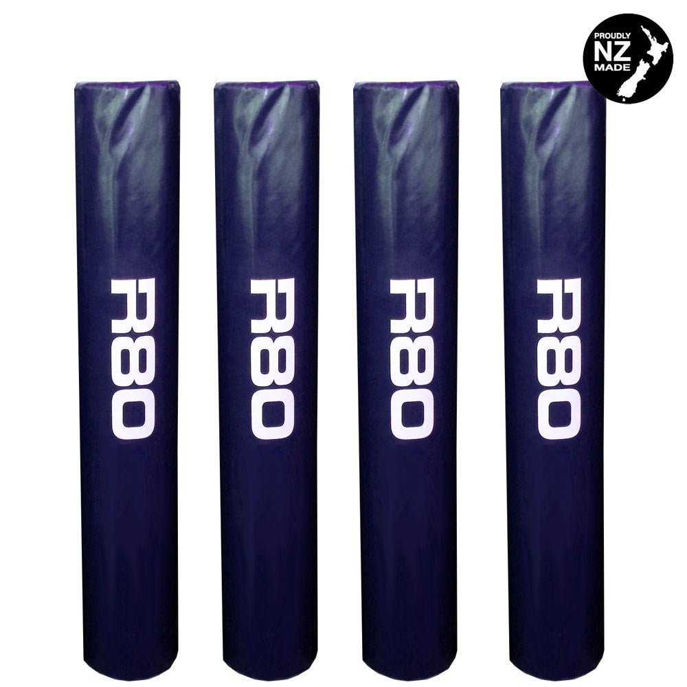 Wrap Around Rugby Goal Post Pads - Navy Blue