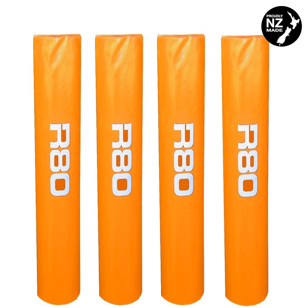 Wrap Around Rugby Goal Post Pads - Orange