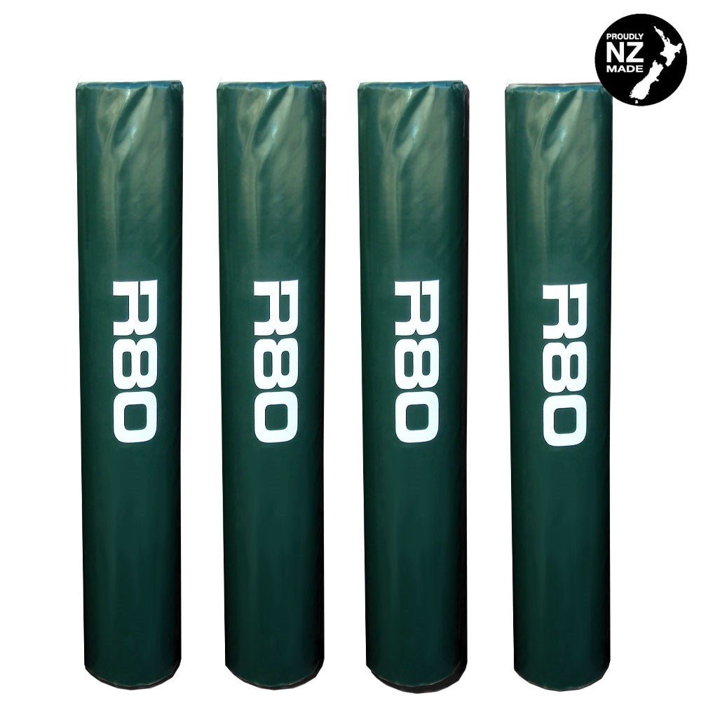 Wrap Around Rugby Goal Post Pads - Green
