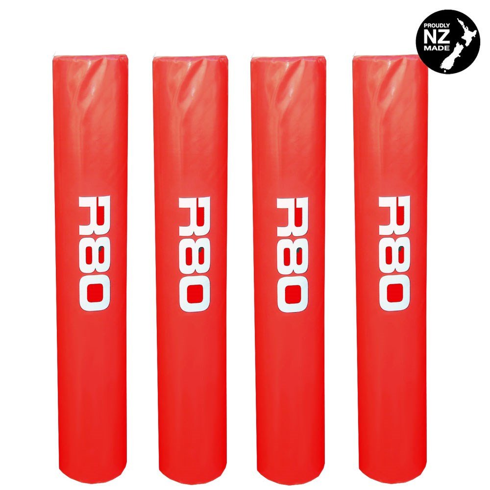 Wrap Around Rugby Goal Post Pads - Red