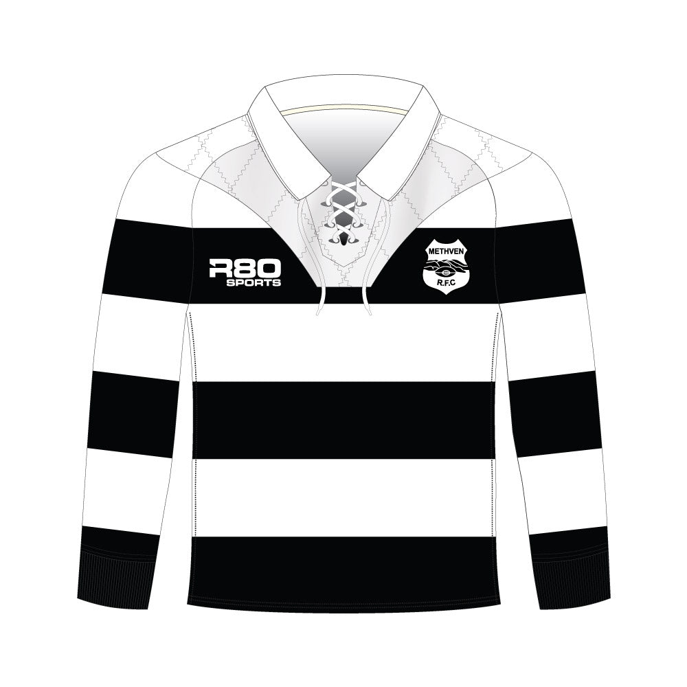 Methven RFC - Old School Lace Front Rugby Jersey - R80 Rugby