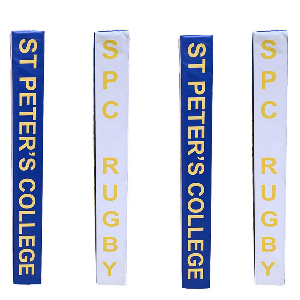 Digital Colour Printed Touchline Pole Protectors - 1m high x 12.5cm sides.