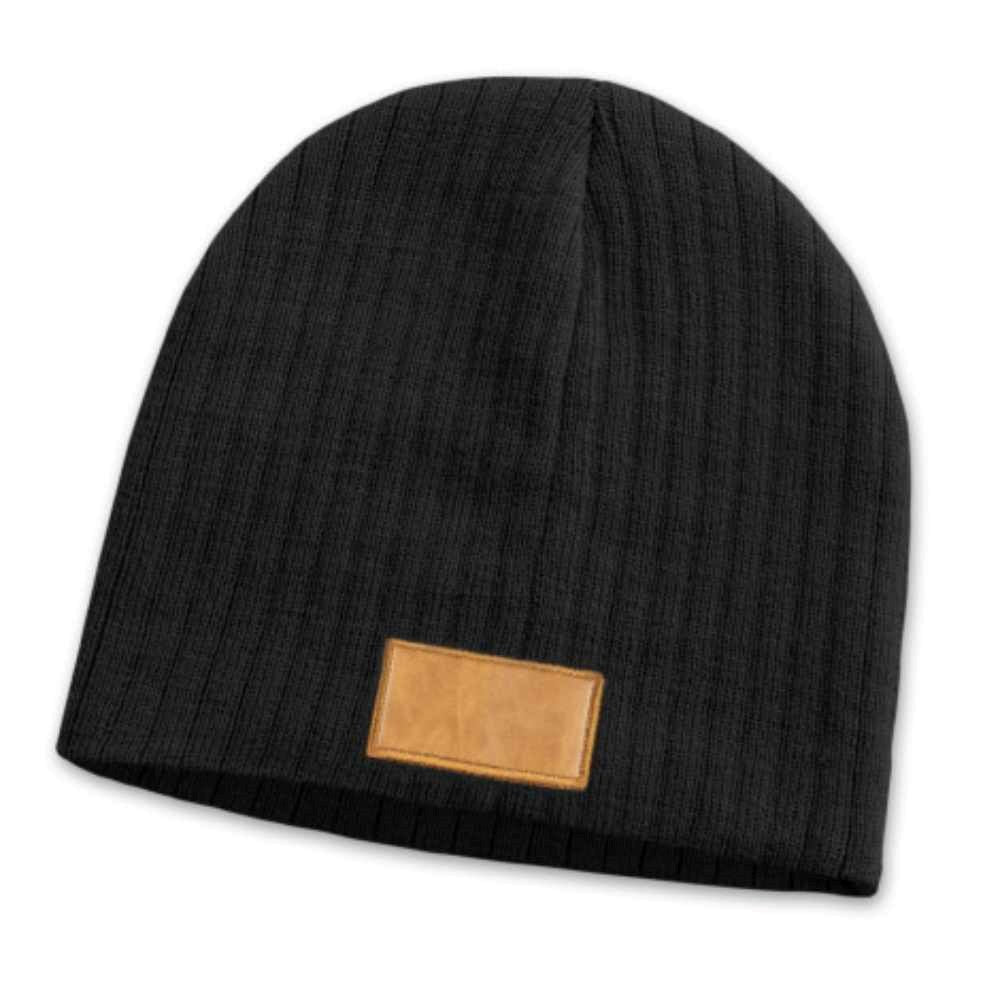 Nebraska Cable Knit Beanie with Patch - R80 Rugby