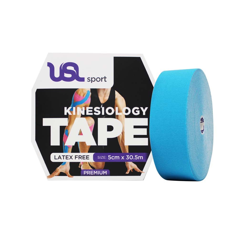 Premium Kinesiology Tex Tape - 5cm x 30m Roll - Blue