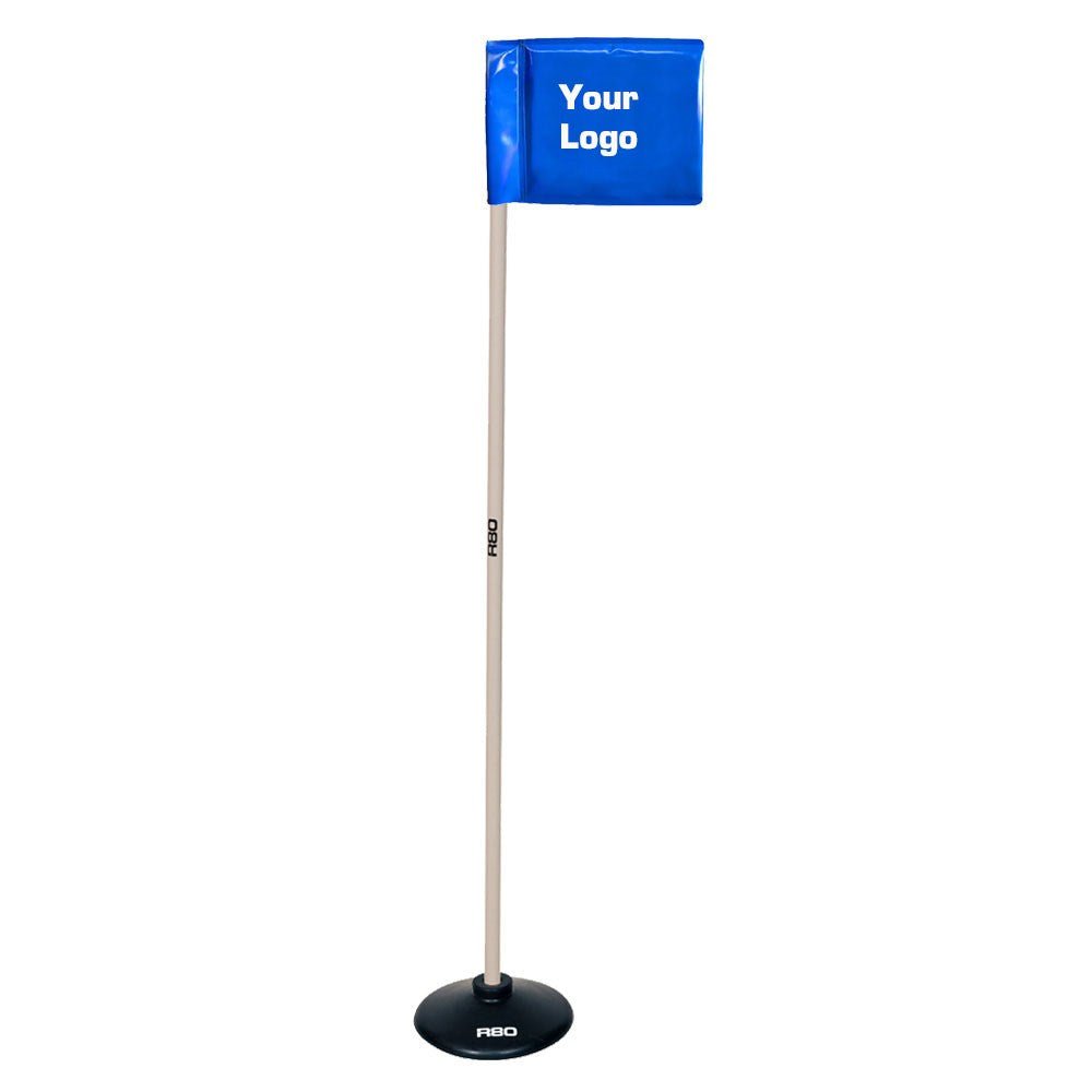 Printed Artificial Surface Indoor / Pole with Rigid Flag - Royal Blue
