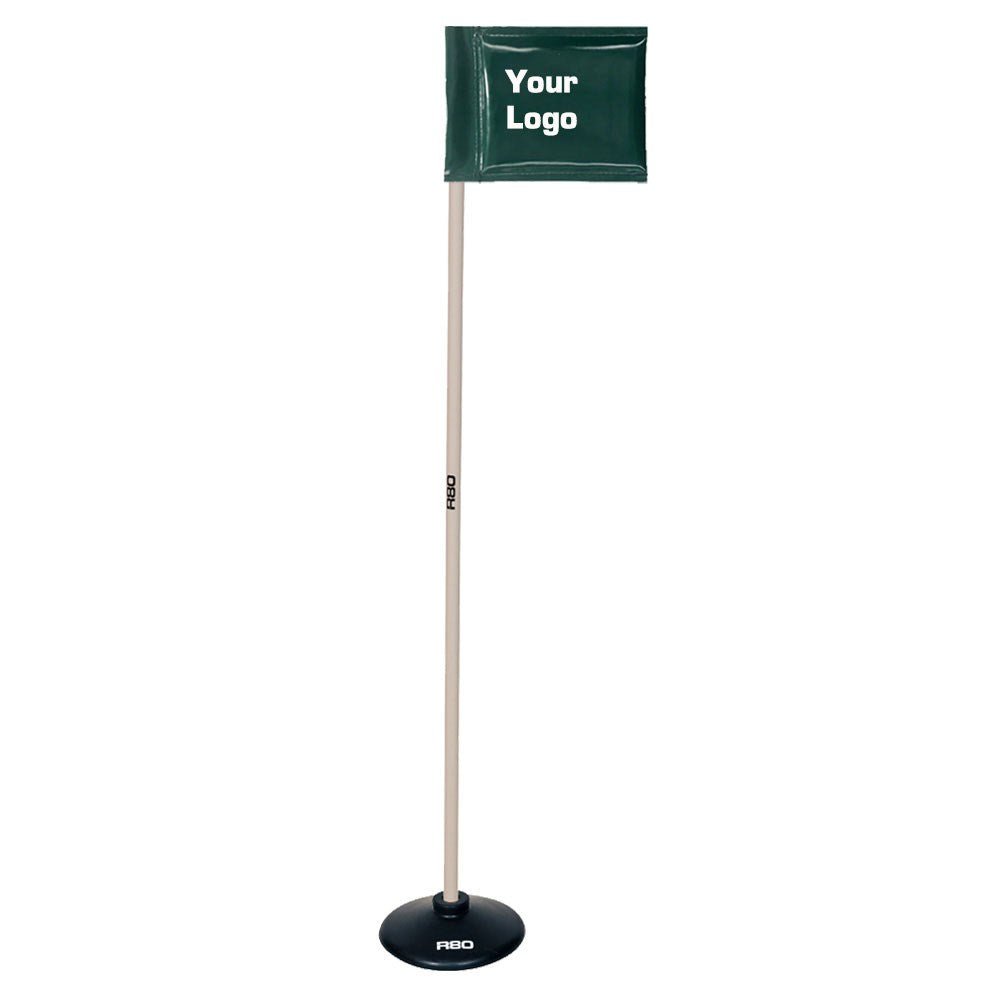 Printed Artificial Surface Indoor / Pole with Rigid Flag - Green