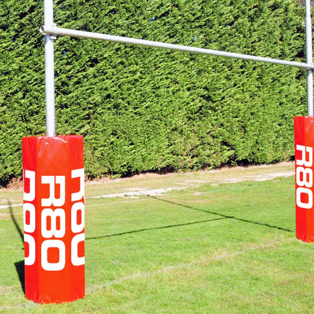 Printed Hexagon Goal Post Pads Set of 4 - R80 Rugby
