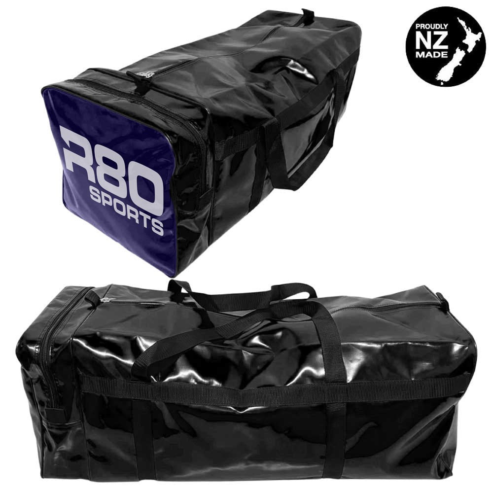 R80 Club Kit Colours Gear Bag Black with End Pocket - Navy BlueMedium