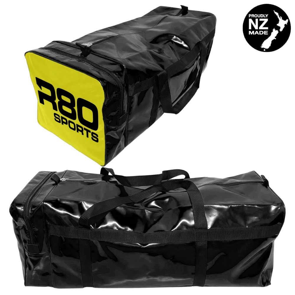 R80 Club Kit Colours Gear Bag Black with End Pocket - WhiteJumbo