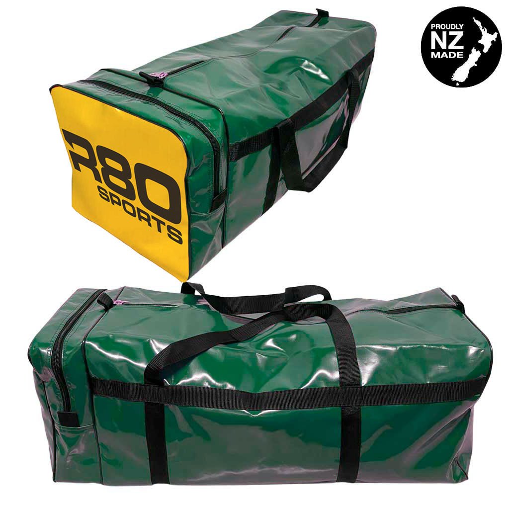 R80 Club Kit Colours Gear Bag Green with End Pocket - YellowMedium