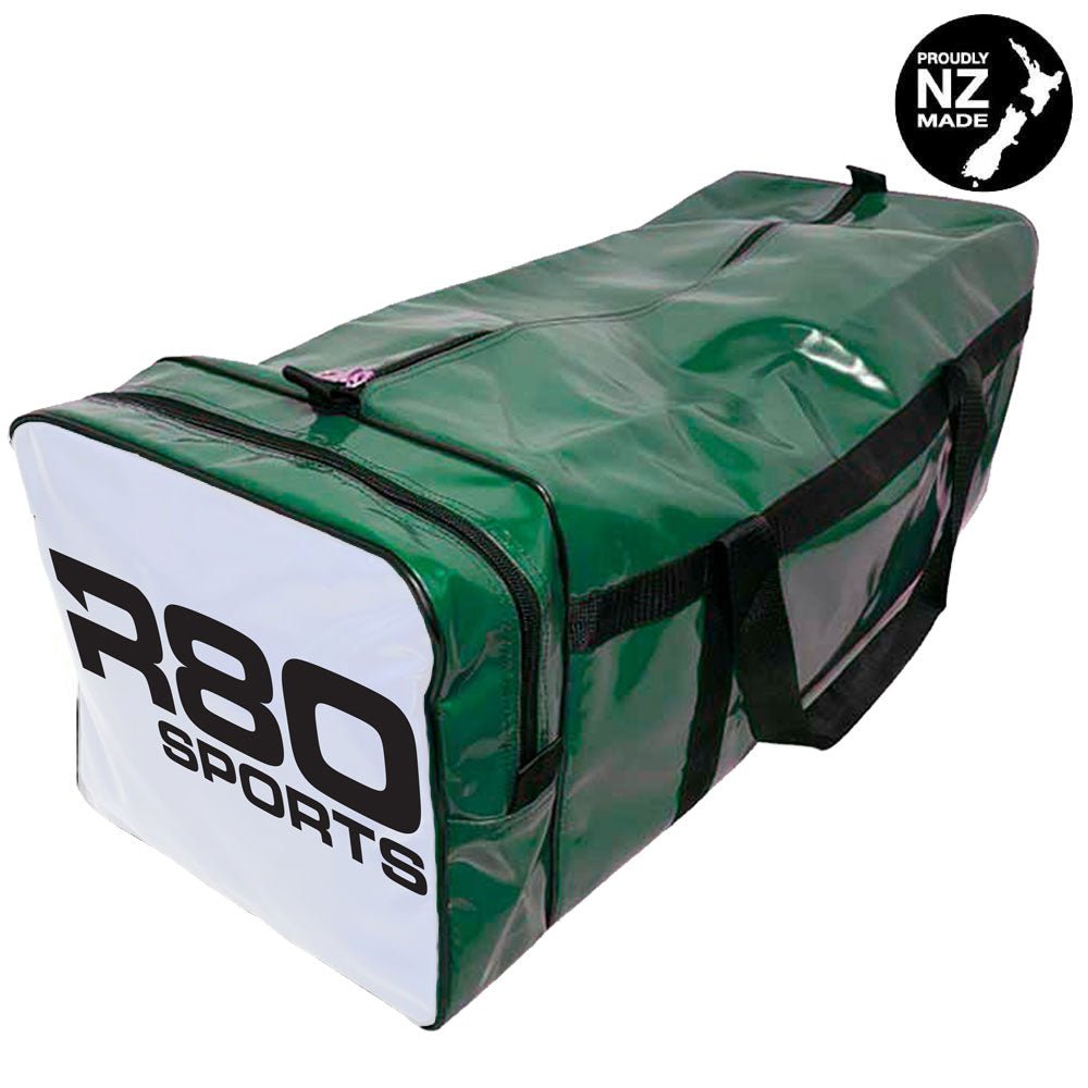R80 Club Kit Colours Gear Bag Green with End Pocket - WhiteJumbo