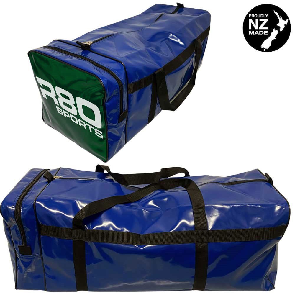 R80 Club Kit Colours Gear Bag Navy Blue with End Pocket - GreenMedium