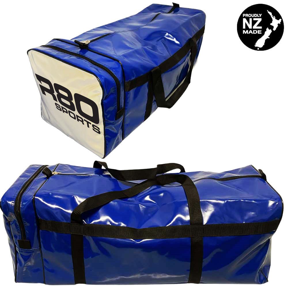 R80 Club Kit Colours Gear Bag Navy Blue with End Pocket - WhiteMedium