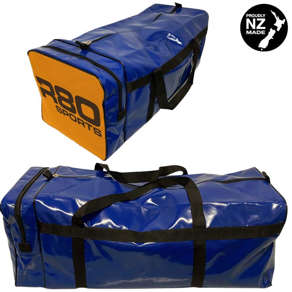 R80 Club Kit Colours Gear Bag Navy Blue with End Pocket - OrangeMedium